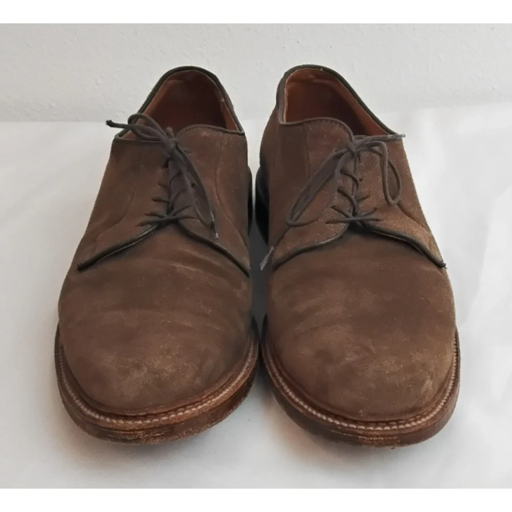 Alden New England Suede Dress Shoes Size 12 B/D Brown Leather #Z5780